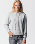 CASHMERE HOODIE LIGHT GREY
