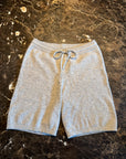 CASHMERE SHORTS LIGHT GREY