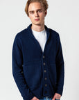 NAVY BLUE CASHMERE CARDIGAN